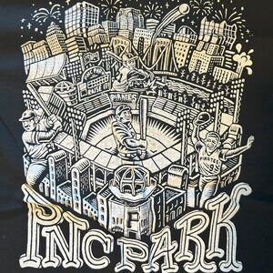 Pittsburgh Pirates PNC Park black shirt SGA Stadium Giveaway